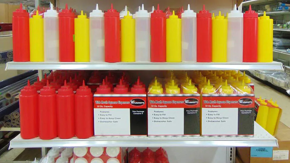 Our huge selection of squeeze bottles makes it simple to quickly and neatly dispense anything from soap to ketchup, condiments and more!