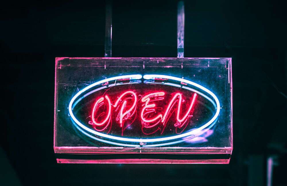 outdoor led open sign