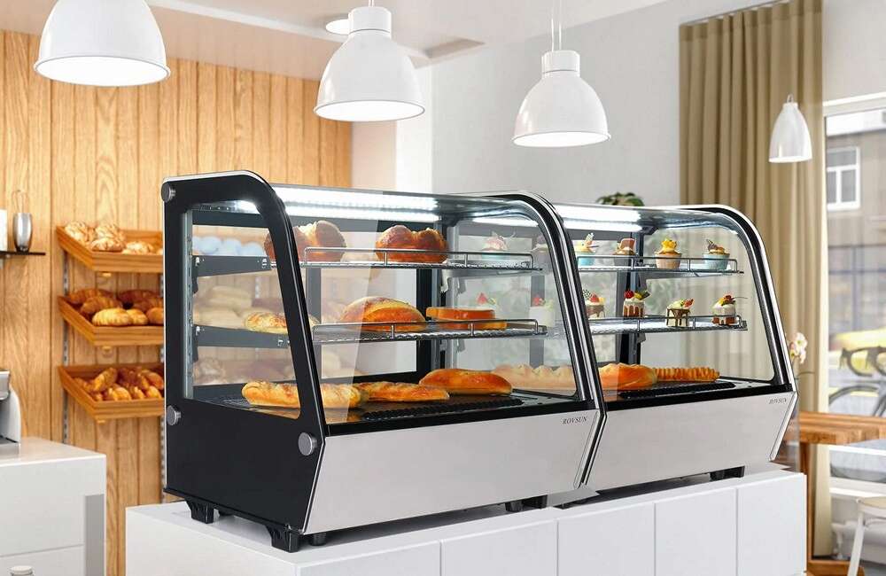 dessert display case