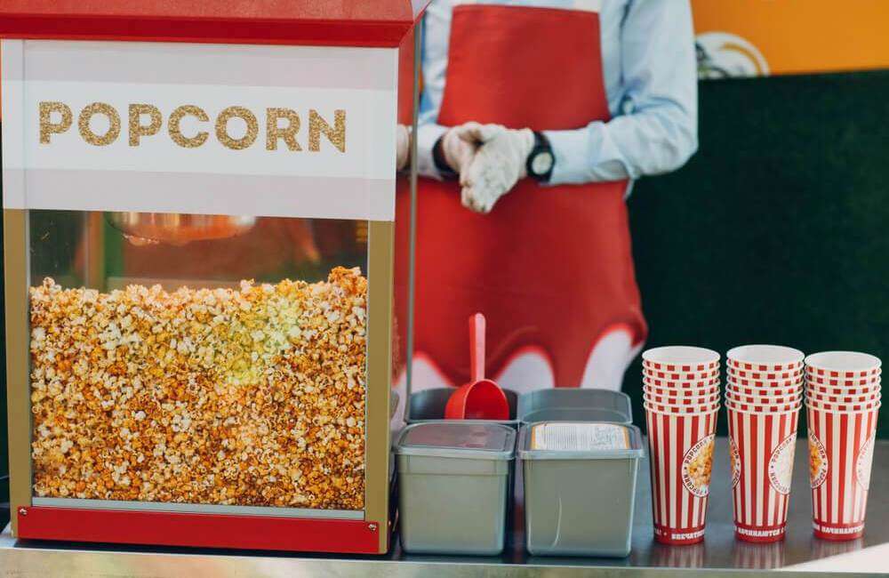 stand up popcorn machines