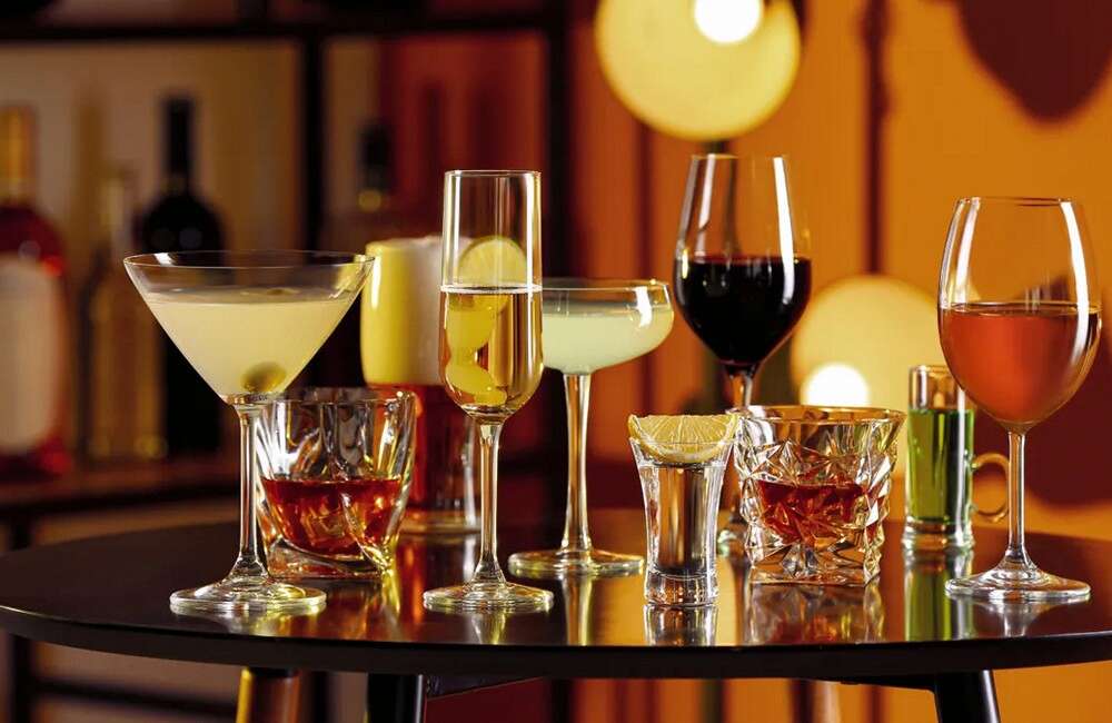 fancy cocktail glasses