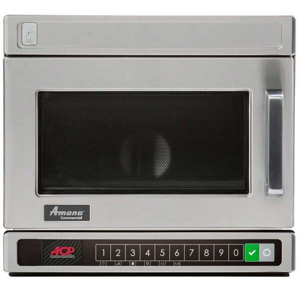 ACP, Inc. ACP Inc. Amana HDC18Y2, 21x17-inch Heavy-Duty Compact Commercial Microwave Oven, 1,800W
