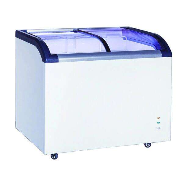 Admiral Craft Equipment Corp Admiral Craft BDCF-6-CG, 29-inch Sliding Glass Door Black Diamond Chest Freezer, 6.4 Cu.Ft.