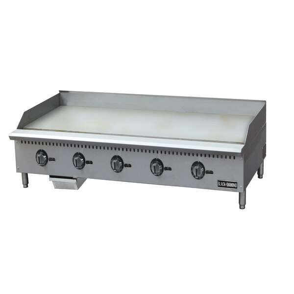 Admiral Craft Equipment Corp Admiral Craft BDCTG-60T, 60-inch Black Diamond Countertop Gas Griddle with Thermostatic Controls, 150,000 BTU