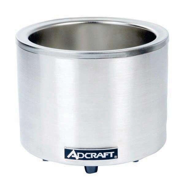 Admiral Craft Equipment Corp Adcraft FW-1200WR, 7/11 Qt. Round Stainless Steel Food Cooker/Warmer