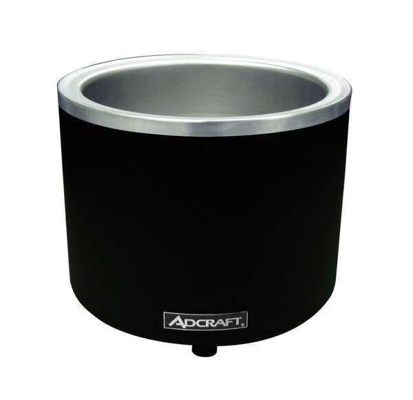 Admiral Craft Equipment Corp Adcraft FW-1200WR/B, 7/11 Qt. Round Black Food Cooker/Warmer