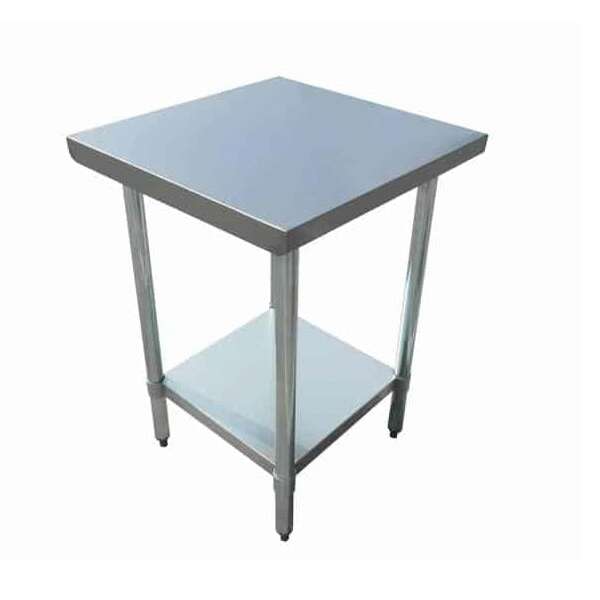 Admiral Craft Equipment Corp Admiral Craft WT-2448-E, 24x48-inch Stainless Steel Work Table with Galvanized Undershelf and Legs