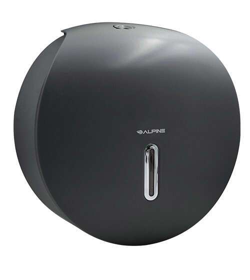 Alpine Industries 450-GRY 9-inch Jumbo Toilet Tissue Plastic Roll Dispenser Gray, EA