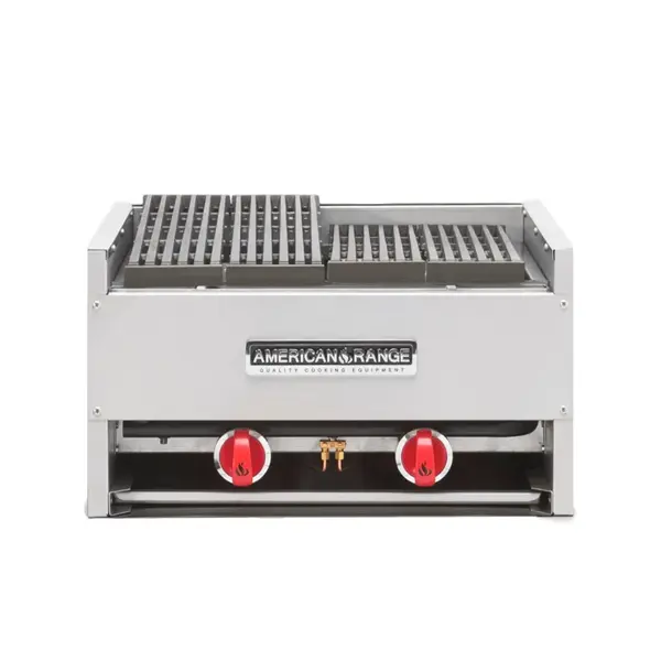 American Range AECB-48, 48-Inch Gas Lava-Rock Countertop Charbroiler