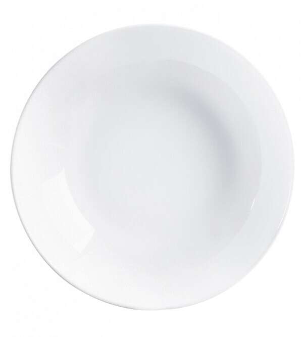 Arcoroc N9411ARC 7.75" Evolutions Round White Glass Soup Plate, 24/CS