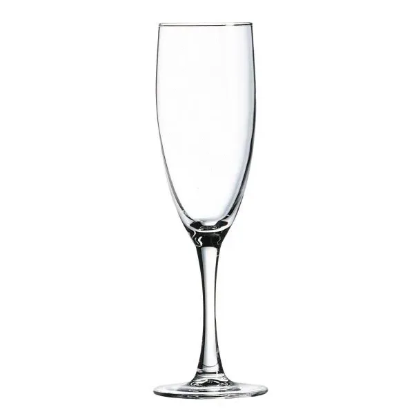 Arcoroc P8793ARC 5.75 Oz Romeo Sheer Rim Flute Glass, 12/CS