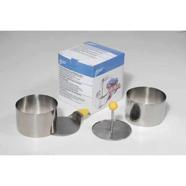 Ateco 4952, 4-Piece Food Rings Mold Set, 3.5 x 2.1-Inch