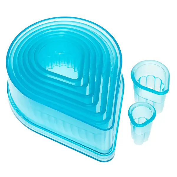 Ateco 5702, Fluted Tear Drop Cutters, Set of 8