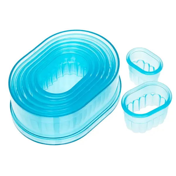 Ateco 5704, Fluted Oval Cutters, Set of 7