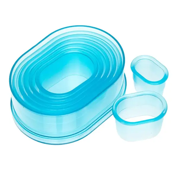 Ateco 5754, Plain Oval Cutters, Set of 7