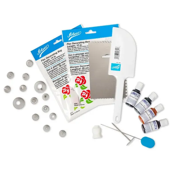 Ateco 591, 25-Piece Cake and Food Decorating Set