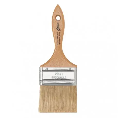 Ateco 60030, 3-Inch Wide Flat Pastry Brush, White Natural Bristles, Stainless Steel Ferrule