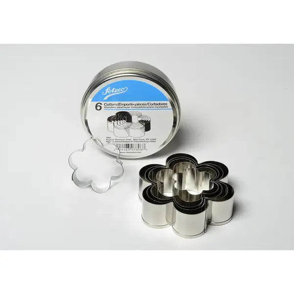 Ateco 7806, Plain Daisy Cutters, Set of 6