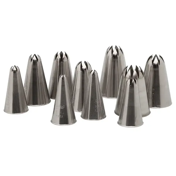 Ateco 850, 10-Piece Closed Star Decorating Tip Set