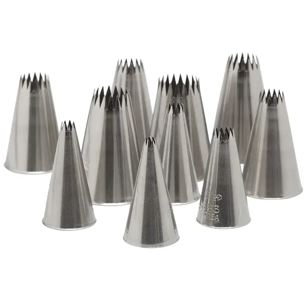 Ateco 870, 10-Piece French Star Decorating Tip Set