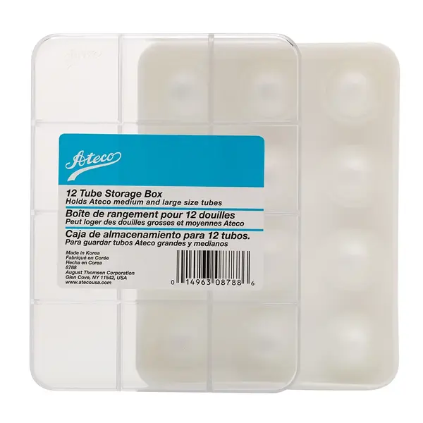 Ateco 8788, 12-Compartment Decorating Tips Storage Box