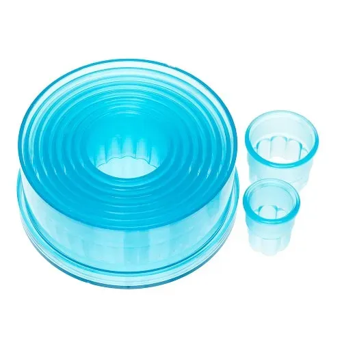 Ateco AT-5707, Fluted Round Cutter, Set of 9