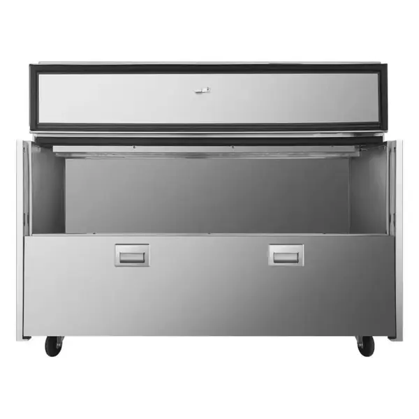 Atosa AMC-5801, 58-Inch 1 Door Single Sided Milk Cooler, 16 Crate Capacity