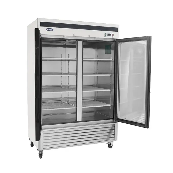 Atosa MCF8703GR Bottom Mount 2-Glass Door Freezer
