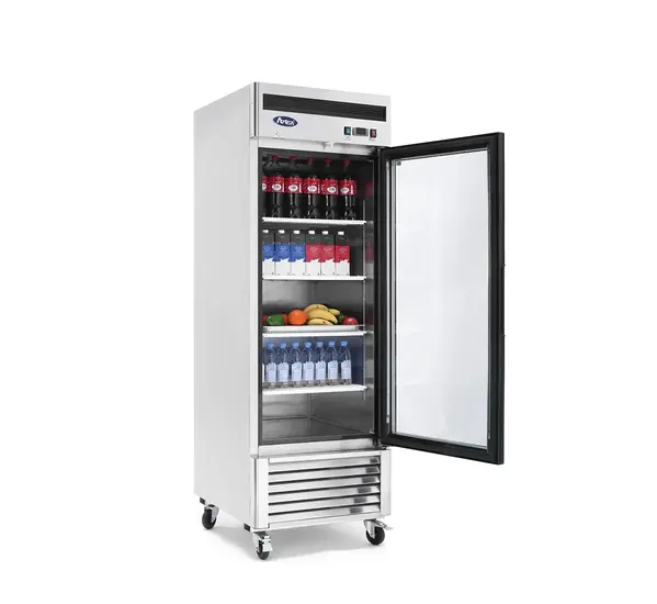 Atosa MCF8705GR Bottom Mount 1-Glass Door Refrigerator