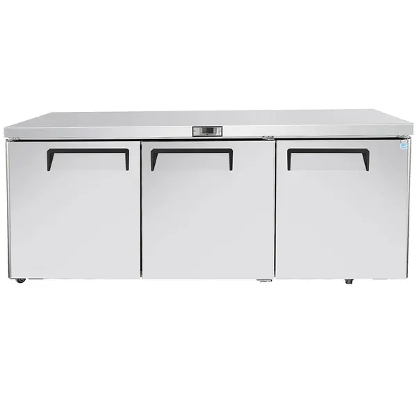 Atosa MGF8404GR 72-Inch Three-Door Undercounter Refrigerator