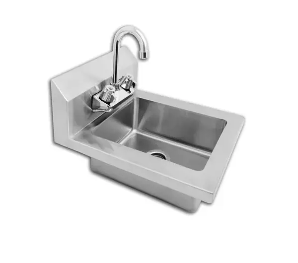 Atosa SH15, 10 x 12-Inch Bowl 1-??ompartment Stainless Steel Wall Mount Hand Sink, NSF