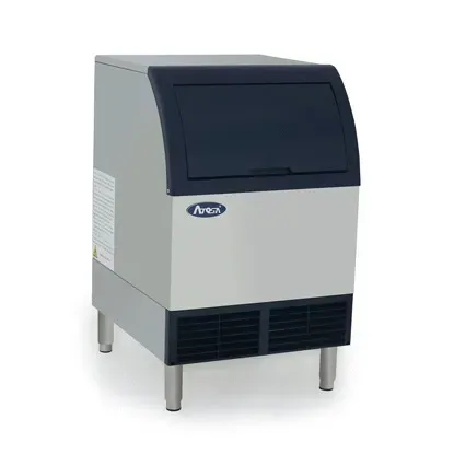 Atosa YR280-AP-161 Undercounter Ice Maker with 88 lb Storage Bin, Half-Diced Cube, 283 lbs/Day