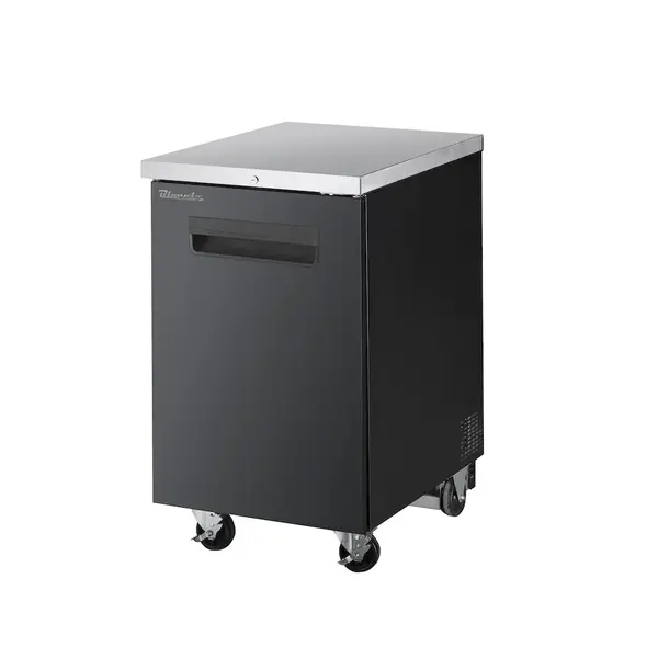Blue Air BBB23-1B-HC, 23-inch 1 Solid Door Black Back Bar and Beverage Cooler, 7.9 Cu. Ft.