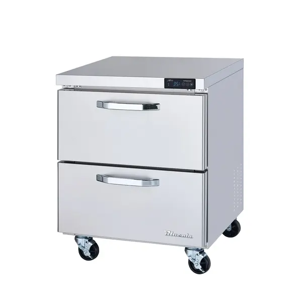 Blue Air BLUR28-D2-HC, 28-inch 2 Drawers Undercounter Refrigerator, 7 Cu. Ft.