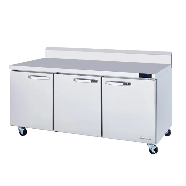 Blue Air BLUR72-WT-HC, 72-inch 3 Swing Doors Worktop Refrigerator, 20 Cu. Ft.