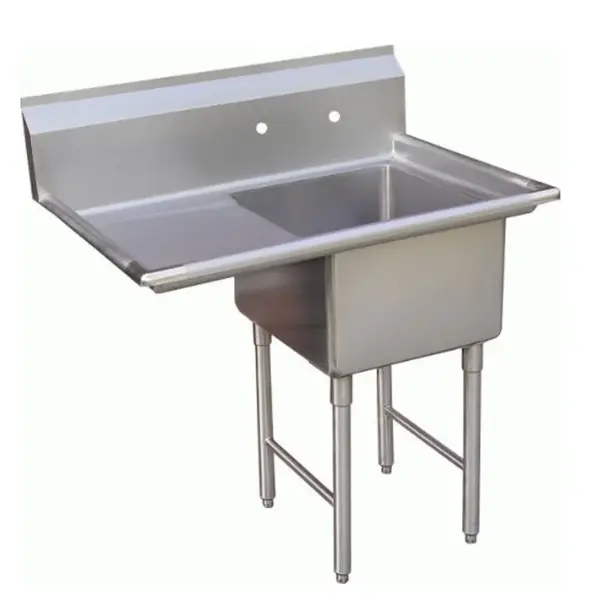 Blue Air ВЅ1-18-12-L, 18x18-inch 1-Compartment Stainless Steel Sink with Left Drainboard