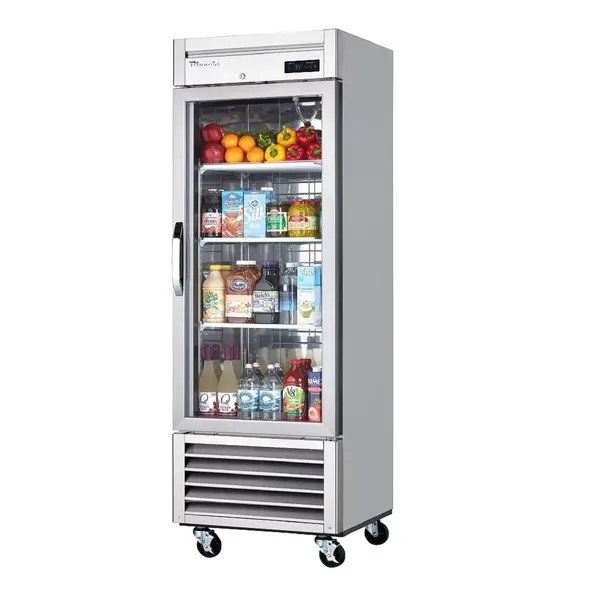 Blue Air ВЅR23G-HC, 27-inch 1 Glass Door Bottom Mount Reach-In Refrigerator, 23 Cu. Ft.