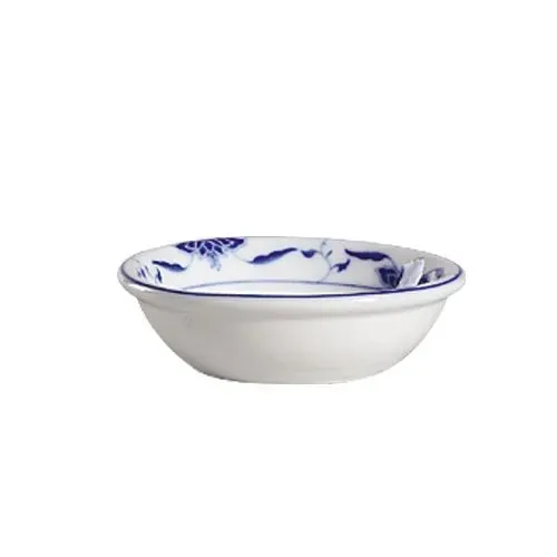 C.A.C. 103-43, 3-Inch Blue Lotus Porcelain Sauce Dish, 20 DZ/CS