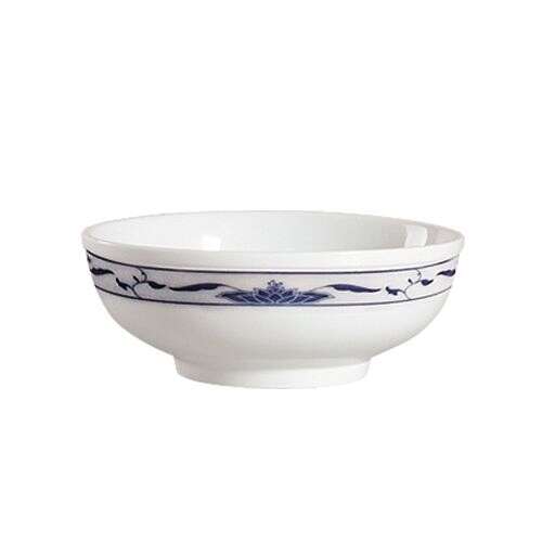 C.A.C. 103-MB7, 36 Oz 7.25-Inch Blue Lotus Porcelain Soup Bowl, 2 DZ/CS