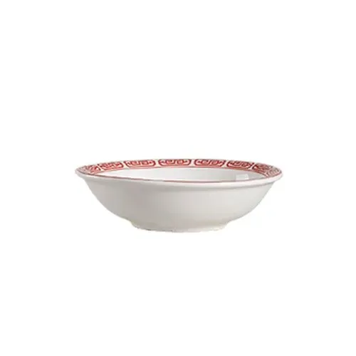 C.A.C. 105-44, 3.75-Inch Red Gate Porcelain Sauce Dish, 15 DZ/CS