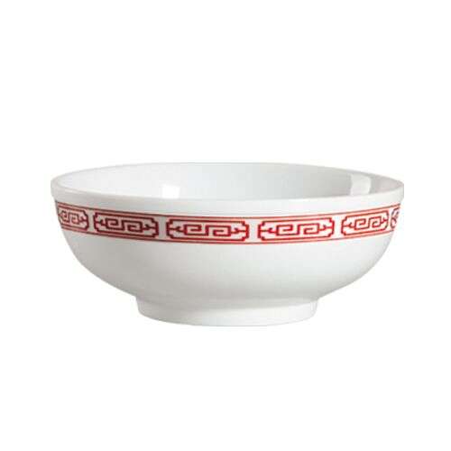 C.A.C. 105-MB9, 84 Oz 9.25-Inch Red Gate Porcelain Soup Bowl, DZ