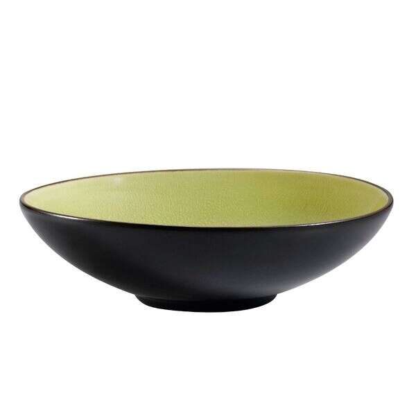 C.A.C. 666-15-G, 20 Oz 7-Inch Green Non-Glare Glaze Soup/Salad Bowl, 2 DZ/CS