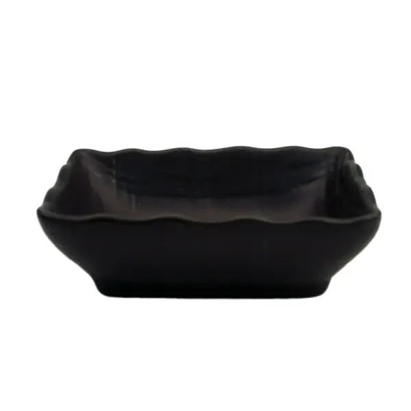 C.A.C. 666-32-BLK, 3.25-Inch Non-Glare Glaze Black Sauce Dish, 4 DZ/CS