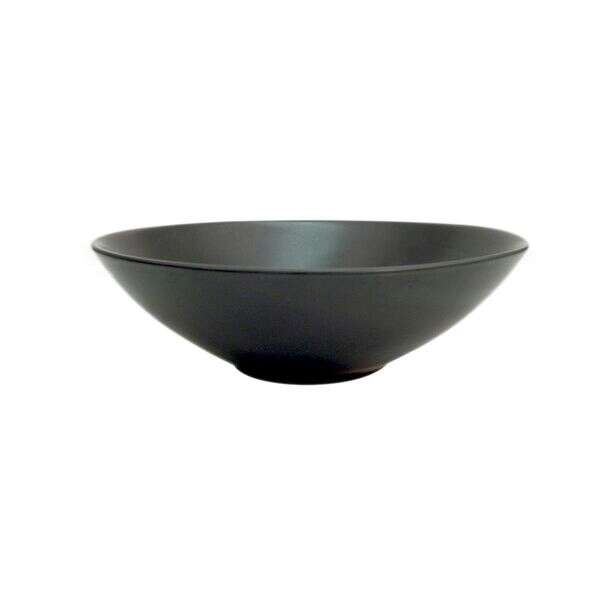 C.A.C. 666-39-BLK, 40 Oz 9-Inch Non-Glare Glaze Black Soup/Salad Bowl, DZ