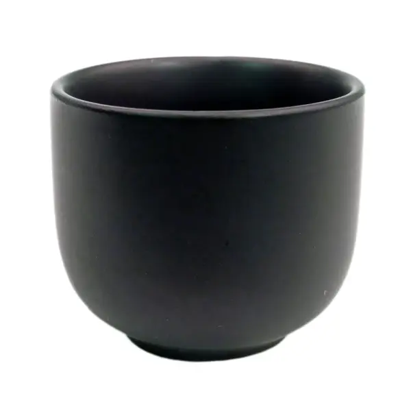 C.A.C. 666-WC-BLK, 1.5 Oz 2-Inch Black Japanese Style Sake Cup, 6 DZ/CS