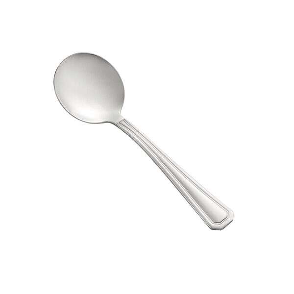 C.A.C. 8006-04, 5.87-Inch 18/8 Stainless Steel Lux Bouillon Spoon, DZ