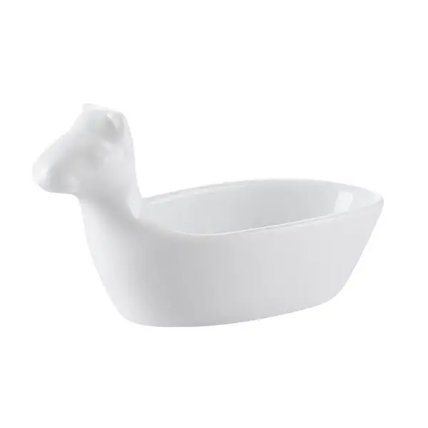C.A.C. ANM-12, 3.5 Oz 7.5-Inch Porcelain Animal Dishes, 6-Set/CS