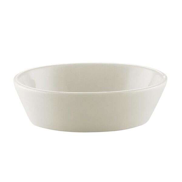 C.A.C. BKW-16, 15 Oz 6.75-Inch White Stoneware Oval Baking Dish, 3 DZ/CS