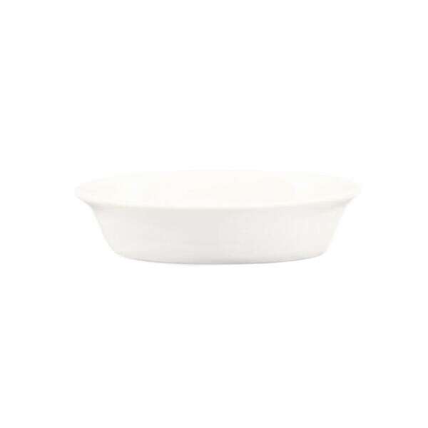 C.A.C. BKW-9, 9 Oz 6.75-Inch White Stoneware Oval Baking Dish, 3 DZ/CS