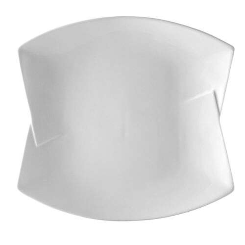 C.A.C. BTF-16, 10.75-Inch White Porcelain Rectangular Plate, DZ